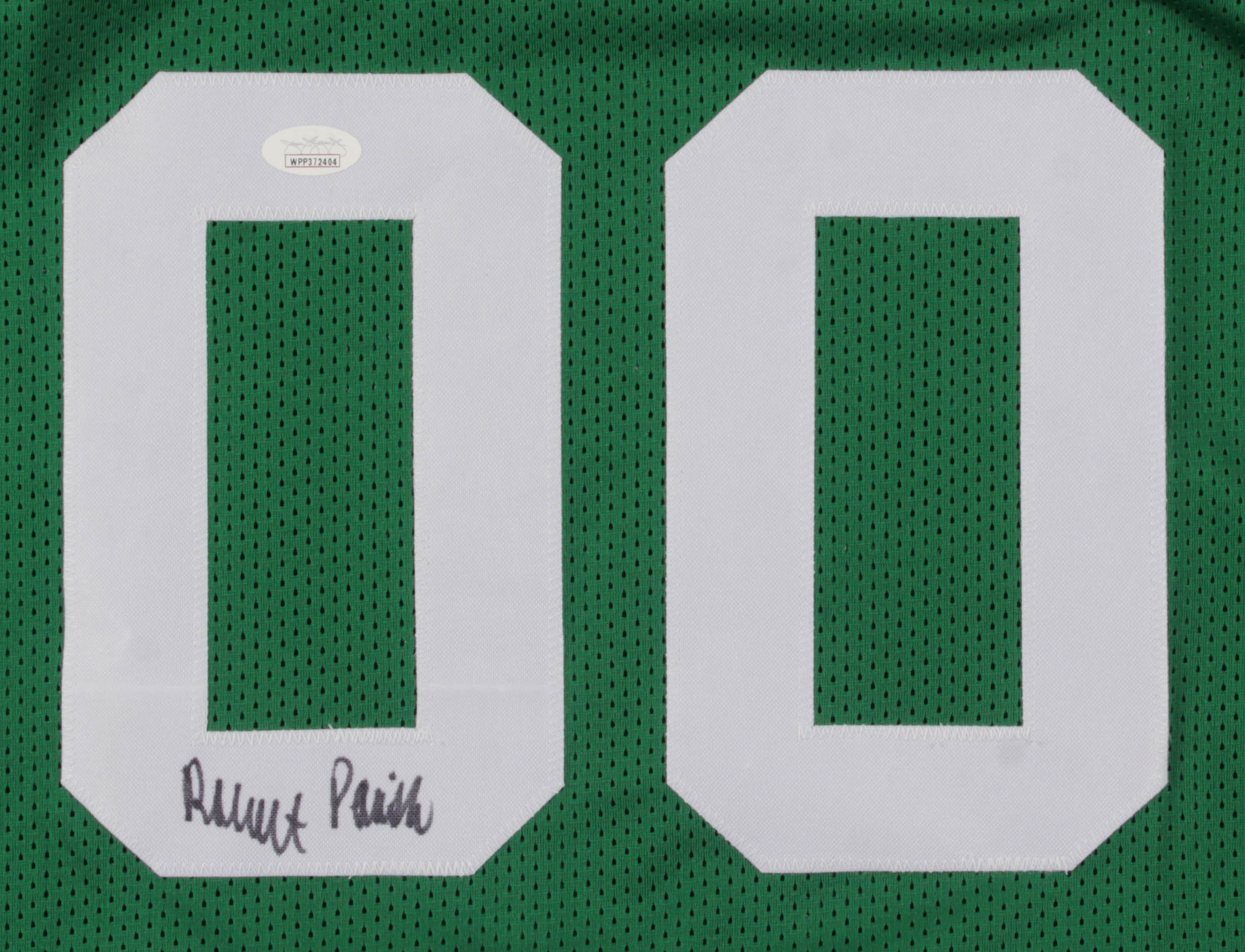 Robert Parish Signed Career Highlight Stat Jersey (JSA COA) at PristineAuction.com Robert Parish Signed Career Highlight Stat Jersey (JSA COA) at PristineAuction.com