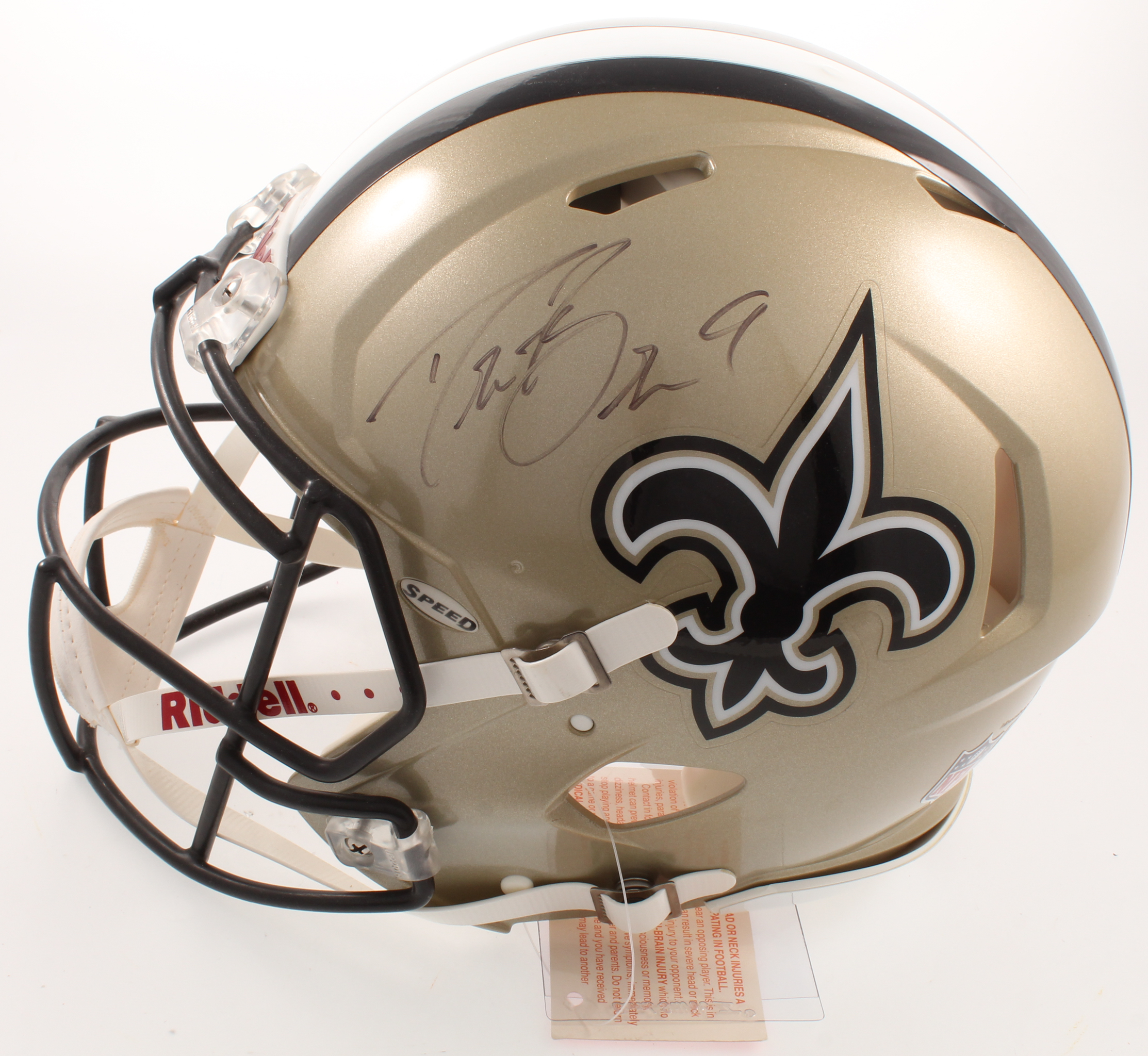 Drew Brees Signed Saints Full-Size Authentic On-Field Speed Helmet (JSA COA) at PristineAuction.com Drew Brees Signed Saints Full-Size Authentic On-Field Speed Helmet (JSA COA) at PristineAuction.com