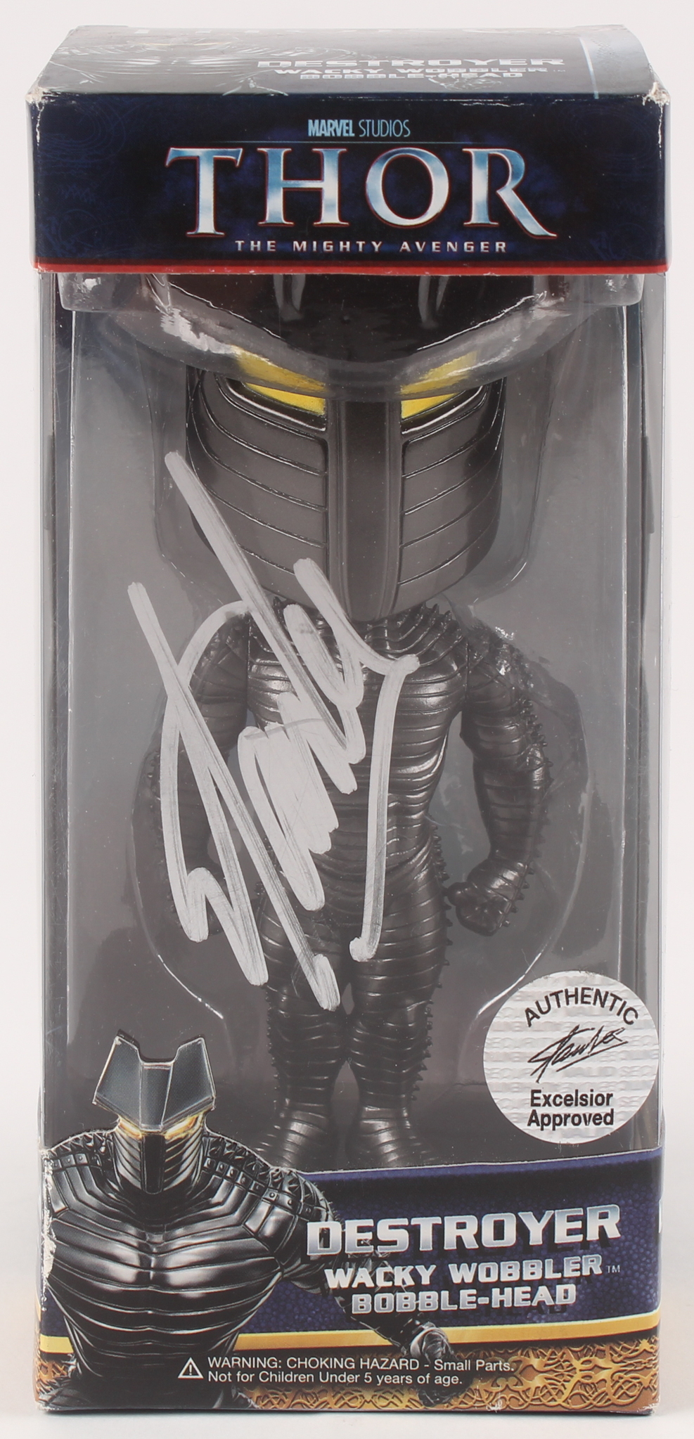 Stan Lee Signed "Thor: The Mighty Avenger" Destroyer Bobblehead (PSA COA & Lee Hologram) at PristineAuction.com Stan Lee Signed "Thor: The Mighty Avenger" Destroyer Bobblehead (PSA COA & Lee Hologram) at PristineAuction.com