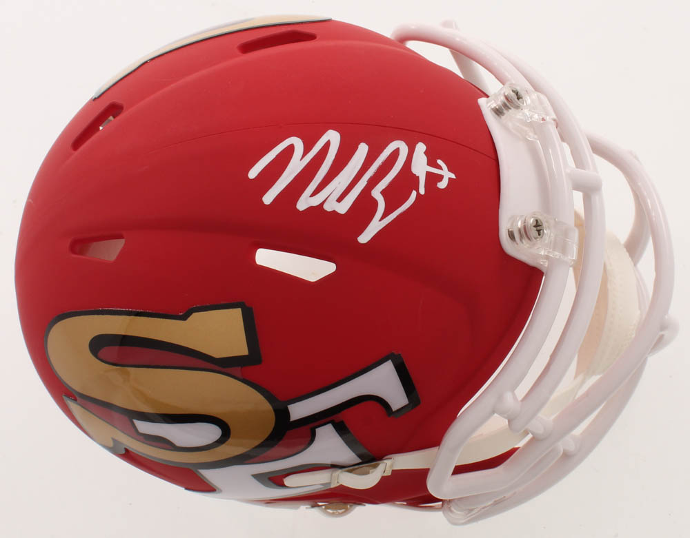 Nick Bosa Signed 49ers AMP Alternate Speed Mini Helmet (Beckett COA) at PristineAuction.com Nick Bosa Signed 49ers AMP Alternate Speed Mini Helmet (Beckett COA) at PristineAuction.com