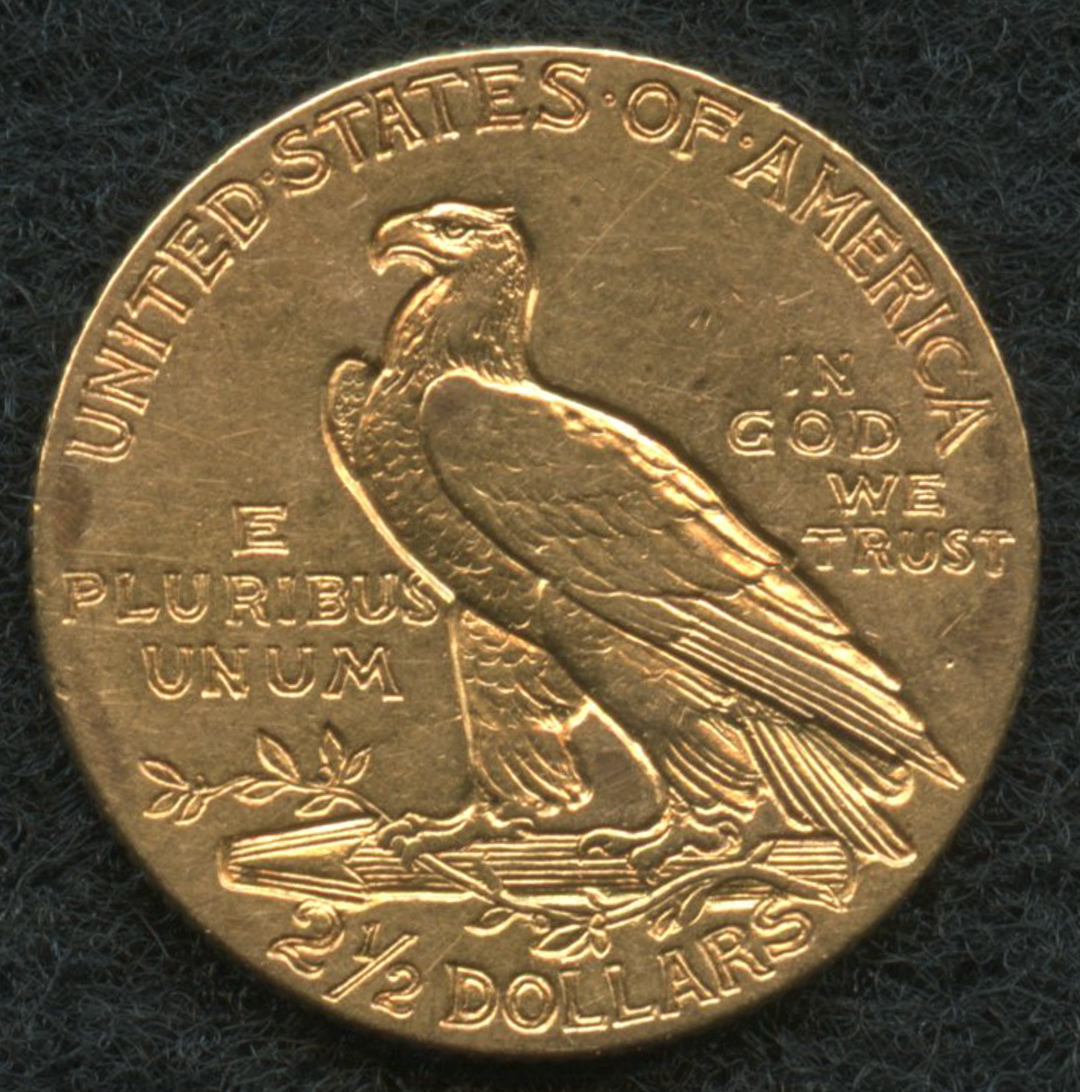 1908 $2.50 Indian Head Quarter Eagle Gold Coin at PristineAuction.com 1908 $2.50 Indian Head Quarter Eagle Gold Coin at PristineAuction.com