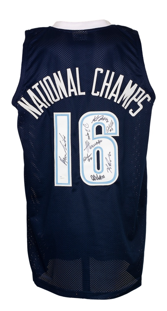 "National Champs" Jersey Team-Signed by (8) with Josh Hart, Kris Jenkins, Ryan Arcidiacono, Henry Lowe (JSA COA) at PristineAuction.com "National Champs" Jersey Team-Signed by (8) with Josh Hart, Kris Jenkins, Ryan Arcidiacono, Henry Lowe (JSA COA) at PristineAuction.com