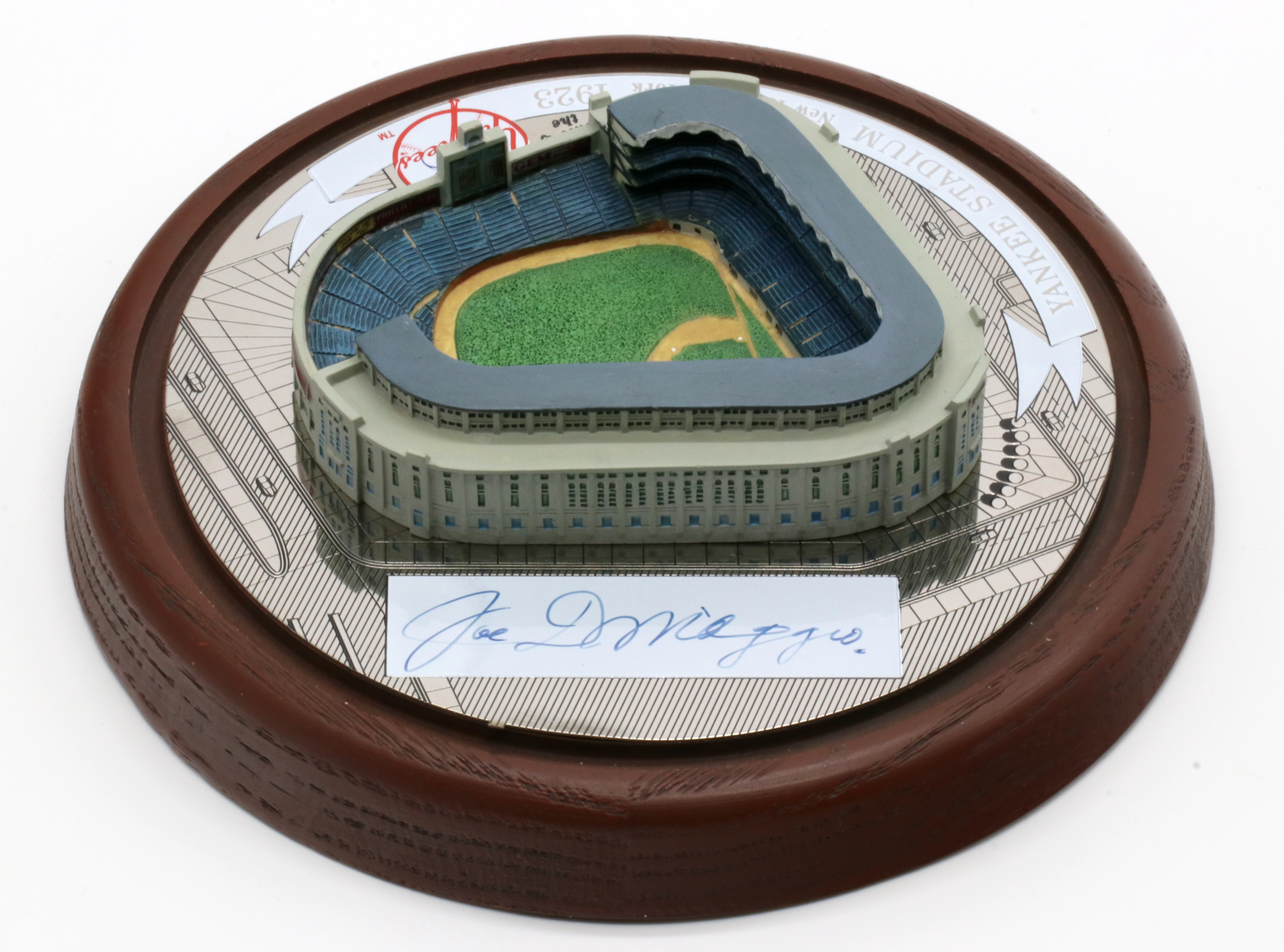 Joe DiMaggio Signed Hawthorne Yankees Stadium Figurine (JSA LOA) at PristineAuction.com Joe DiMaggio Signed Hawthorne Yankees Stadium Figurine (JSA LOA) at PristineAuction.com