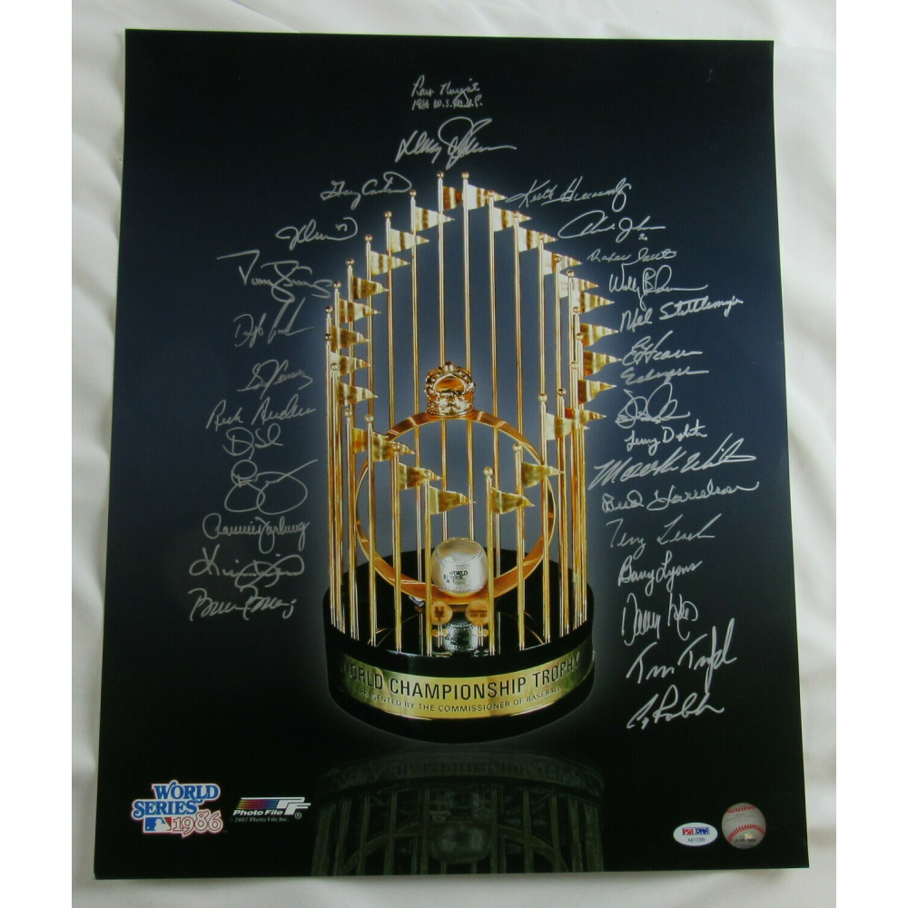 1986 Mets 16x20 Photo Team-Signed by (29) with Ray Knight, Davey ...