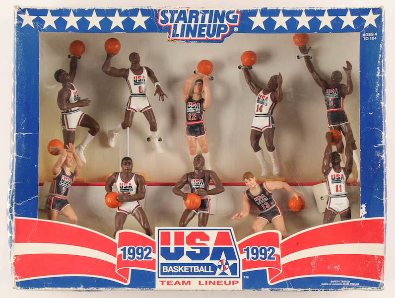 1992 Original "Dream Team" Figure Set with Michael Jordan, Larry Bird, Magic Johnson at PristineAuction.com 1992 Original "Dream Team" Figure Set with Michael Jordan, Larry Bird, Magic Johnson at PristineAuction.com