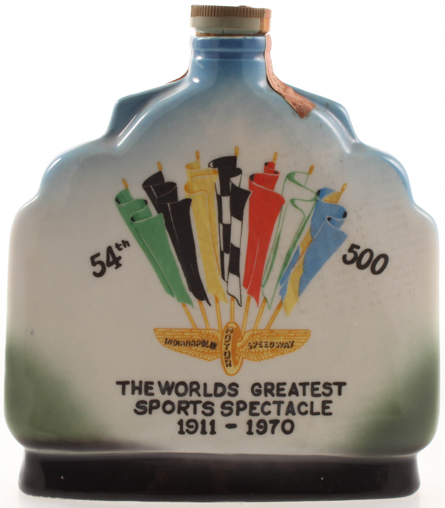 Vintage 1970 54th Indianapolis 500 Jim Beam Decanter Pristine Auction