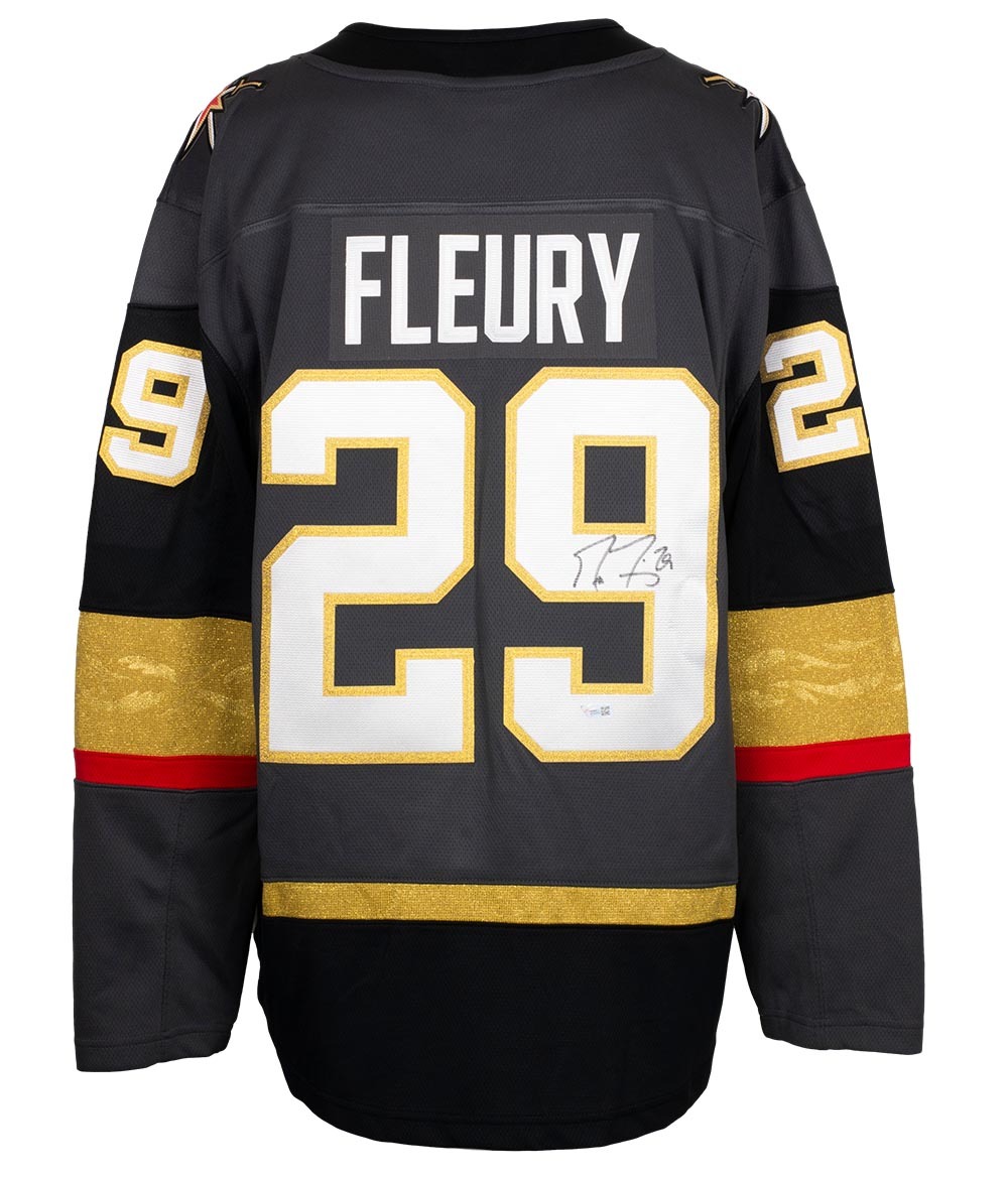 Marc-Andre Fleury Signed Golden Knights Jersey (Fanatics Hologram) at PristineAuction.com Marc-Andre Fleury Signed Golden Knights Jersey (Fanatics Hologram) at PristineAuction.com