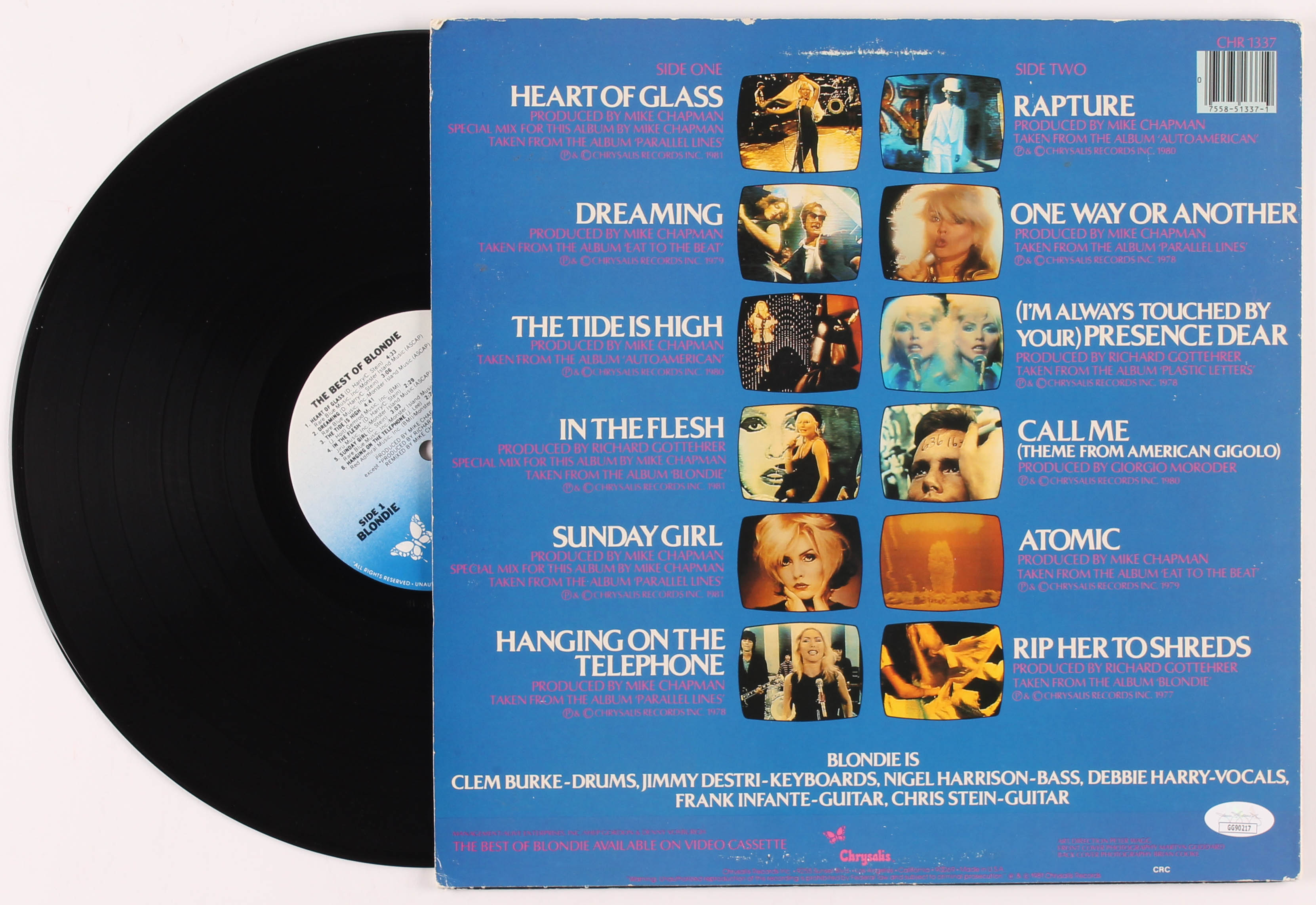 Debbie Harry Signed Blondie "The Best of Blondie" Vinyl Record Album Cover (JSA COA) at PristineAuction.com Debbie Harry Signed Blondie "The Best of Blondie" Vinyl Record Album Cover (JSA COA) at PristineAuction.com