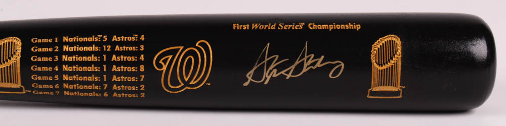 Stephen Strasburg Signed LE Nationals 2019 World Series MVP Louisville Slugger Baseball Bat (Fanatics Hologram & MLB Hologram) at PristineAuction.com Stephen Strasburg Signed LE Nationals 2019 World Series MVP Louisville Slugger Baseball Bat (Fanatics Hologram & MLB Hologram) at PristineAuction.com