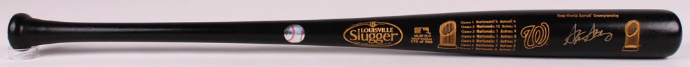 Stephen Strasburg Signed LE Nationals 2019 World Series MVP Louisville Slugger Baseball Bat (Fanatics Hologram & MLB Hologram) at PristineAuction.com Stephen Strasburg Signed LE Nationals 2019 World Series MVP Louisville Slugger Baseball Bat (Fanatics Hologram & MLB Hologram) at PristineAuction.com