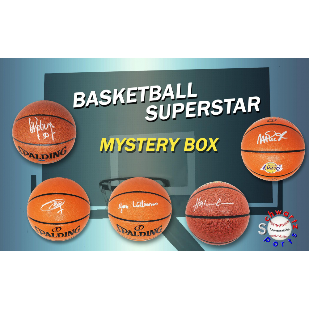 Schwartz Sports Basketball Superstar Signed Basketball Mystery Box