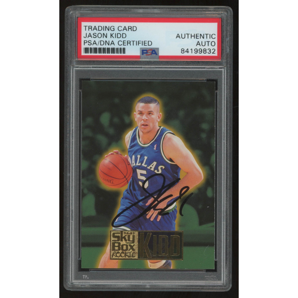 Jason Kidd Signed 1994-95 SkyBox Premium #221 RC (PSA Encapsulated) |  Pristine Auction