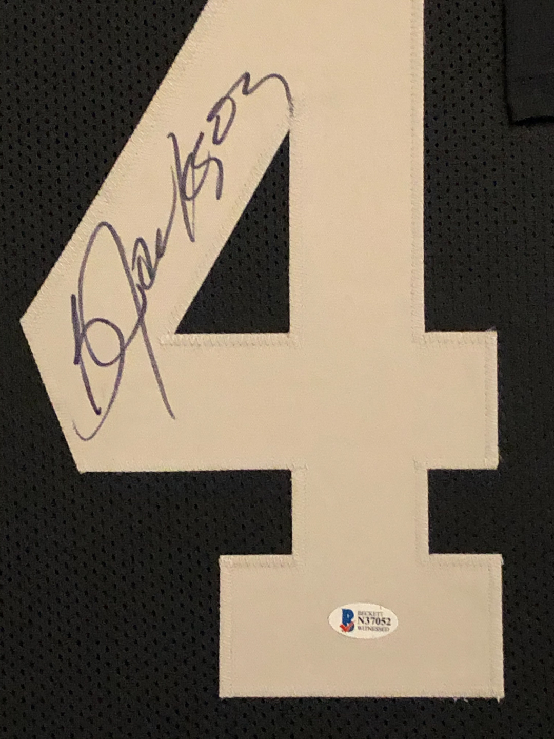 Bo Jackson Signed 34x42 Custom Framed Jersey (Beckett COA) at PristineAuction.com Bo Jackson Signed 34x42 Custom Framed Jersey (Beckett COA) at PristineAuction.com