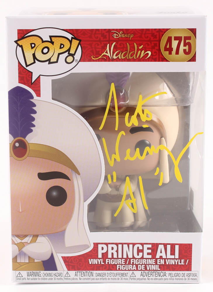 Scott Weinger Signed "Aladdin" - Prince Ali #475 Funko Pop! Vinyl Figure Inscribed "Al" (PA COA) at PristineAuction.com Scott Weinger Signed "Aladdin" - Prince Ali #475 Funko Pop! Vinyl Figure Inscribed "Al" (PA COA) at PristineAuction.com
