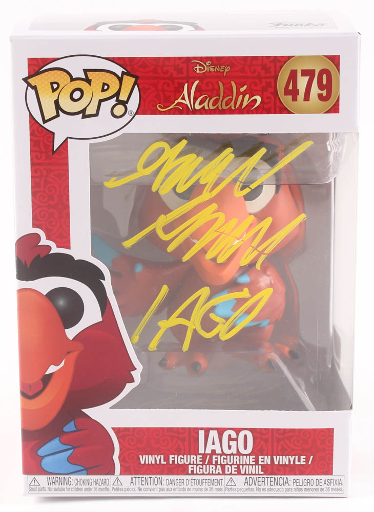 Gilbert Gottfried Signed "Aladdin" - Iago #479 Funko Pop! Vinyl Figure Inscribed "Iago" (PA COA) (See Description) at PristineAuction.com Gilbert Gottfried Signed "Aladdin" - Iago #479 Funko Pop! Vinyl Figure Inscribed "Iago" (PA COA) (See Description) at PristineAuction.com