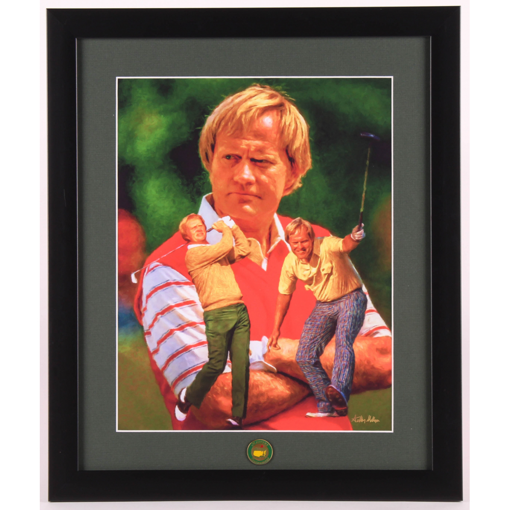 Jack Nicklaus "The Masters" 16x19 Custom Framed Print Display with
