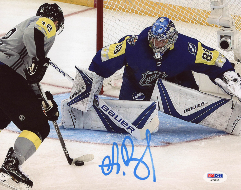 Andrei Vasilevskiy Signed Lightning 8x10 Photo (PSA COA) | Pristine Auction