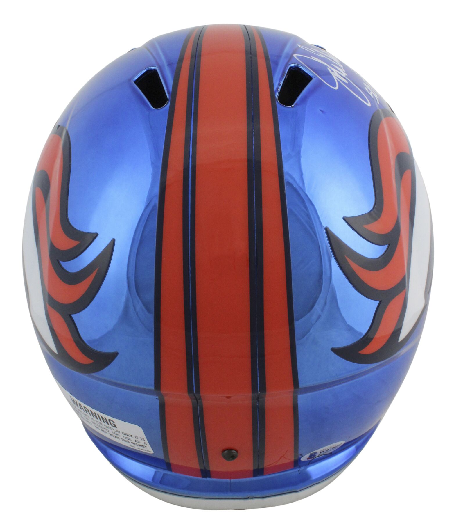 John Elway Signed Broncos Full-Size Chrome Speed Helmet Inscribed "SB XXXIII MVP" (Beckett COA) at PristineAuction.com John Elway Signed Broncos Full-Size Chrome Speed Helmet Inscribed "SB XXXIII MVP" (Beckett COA) at PristineAuction.com