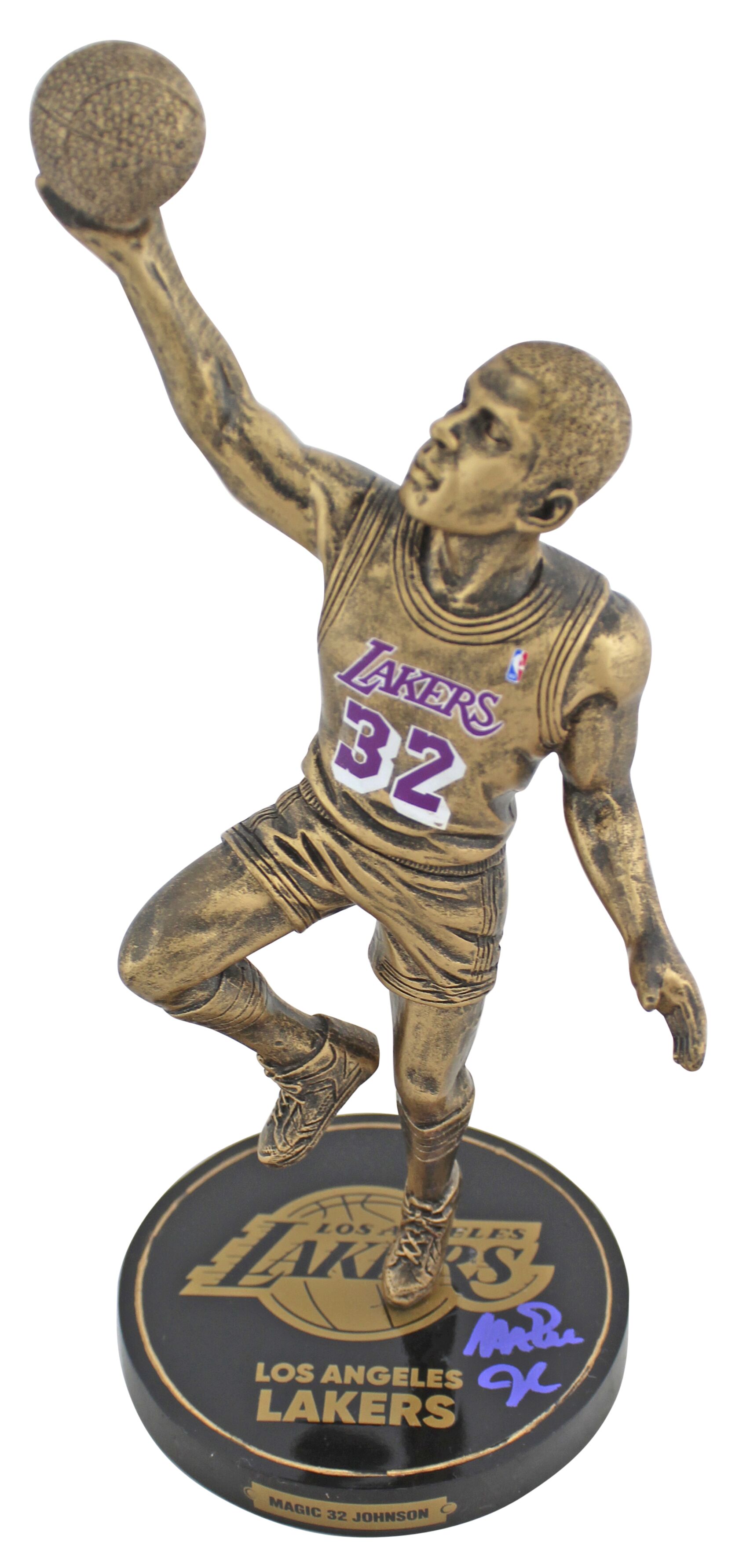 Magic Johnson Signed Lakers 9.5" Bronze Figurine (Beckett COA) at PristineAuction.com Magic Johnson Signed Lakers 9.5" Bronze Figurine (Beckett COA) at PristineAuction.com