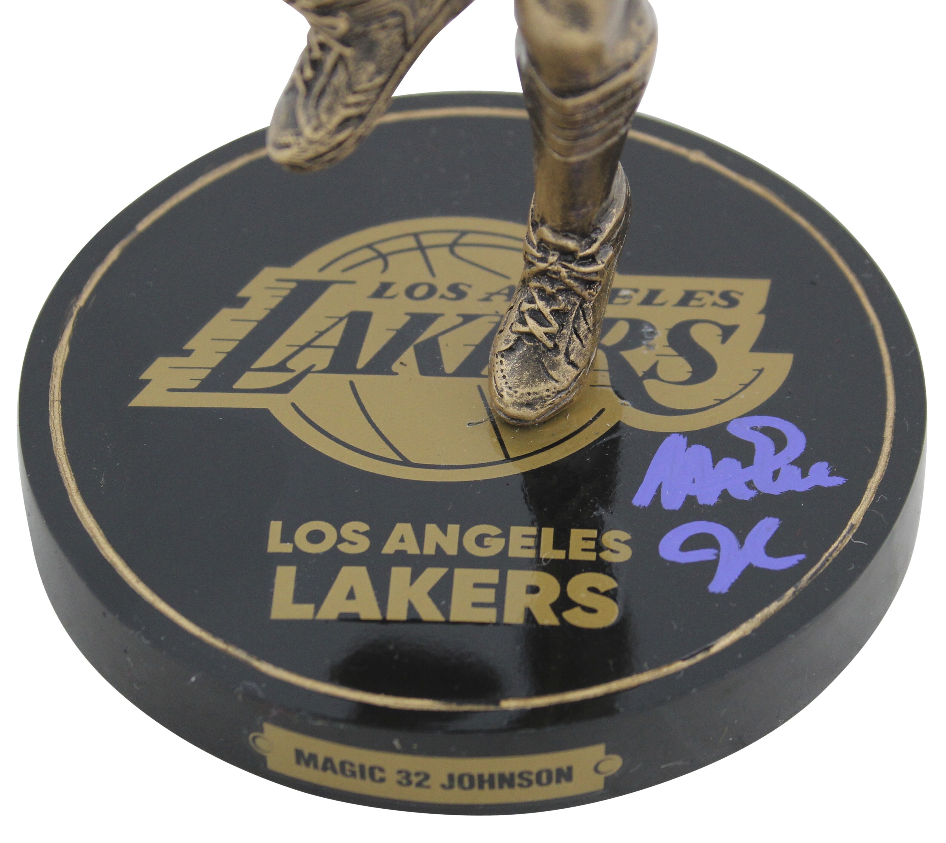 Magic Johnson Signed Lakers 9.5" Bronze Figurine (Beckett COA) at PristineAuction.com Magic Johnson Signed Lakers 9.5" Bronze Figurine (Beckett COA) at PristineAuction.com