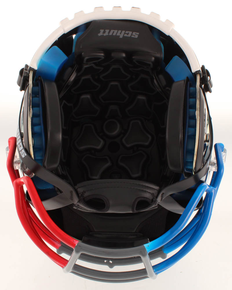 Eddie George Signed Titans Full-Size Authentic On-Field Chrome F7 Helmet (Beckett COA) at PristineAuction.com Eddie George Signed Titans Full-Size Authentic On-Field Chrome F7 Helmet (Beckett COA) at PristineAuction.com