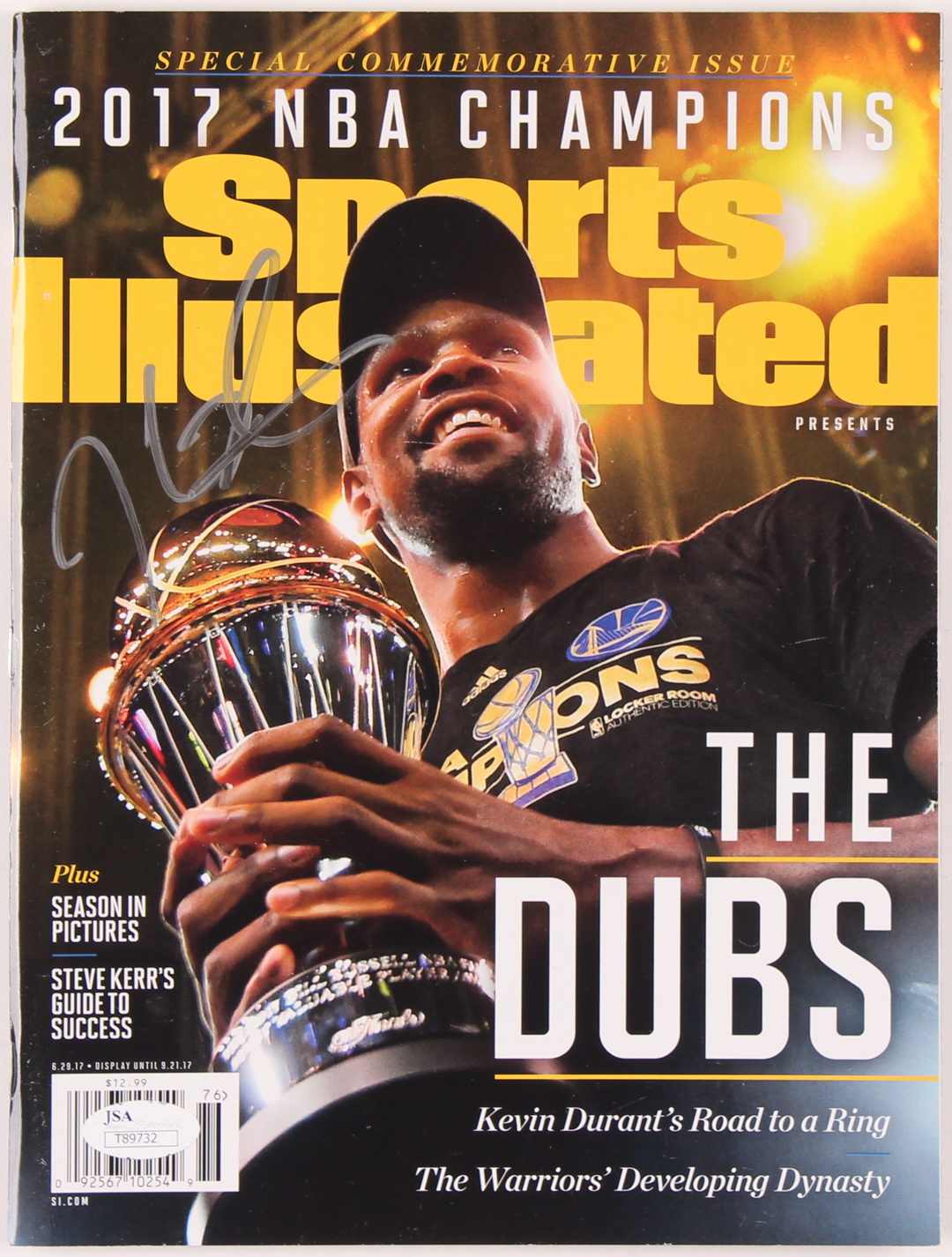 Kevin Durant Signed 2017 Sports Illustrated Magazine (JSA COA) at PristineAuction.com Kevin Durant Signed 2017 Sports Illustrated Magazine (JSA COA) at PristineAuction.com