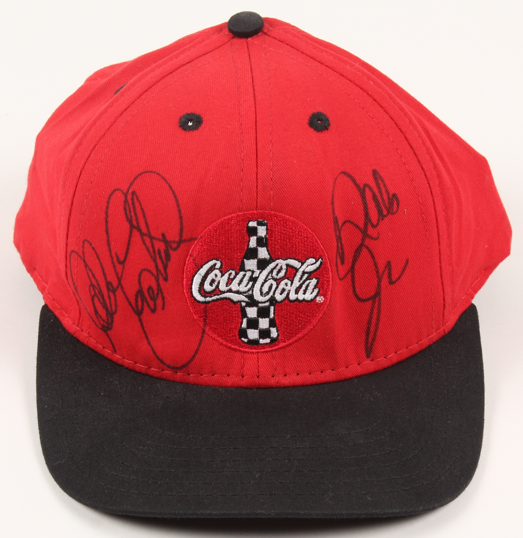 Dale Earnhardt & Dale Earnhardt Jr. Signed Coca Cola Snapback Hat (JSA COA) at PristineAuction.com Dale Earnhardt & Dale Earnhardt Jr. Signed Coca Cola Snapback Hat (JSA COA) at PristineAuction.com