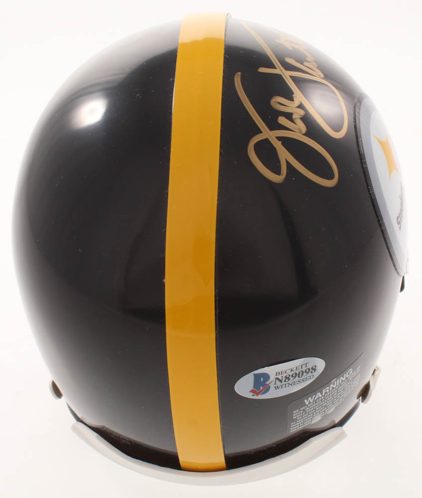 Jack Lambert Signed Steelers Mini Helmet Inscribed "HOF 90" (Beckett COA) at PristineAuction.com Jack Lambert Signed Steelers Mini Helmet Inscribed "HOF 90" (Beckett COA) at PristineAuction.com