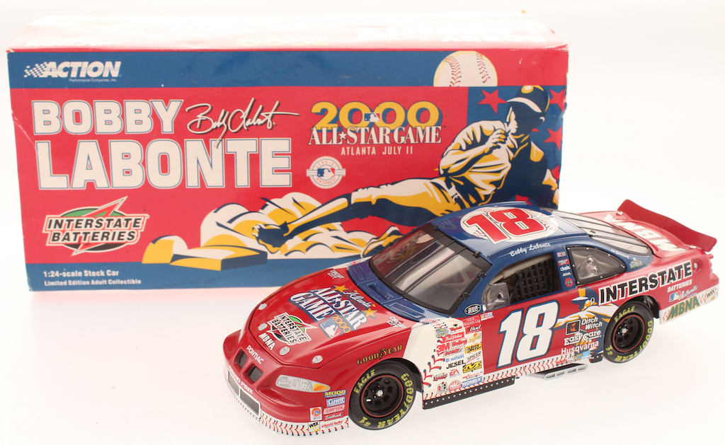 Bobby Labonte LE #18 Interstate Batteries MLB All-Star Game 2000 Grand Prix 1:24 Scale Die Cast Car at PristineAuction.com Bobby Labonte LE #18 Interstate Batteries MLB All-Star Game 2000 Grand Prix 1:24 Scale Die Cast Car at PristineAuction.com