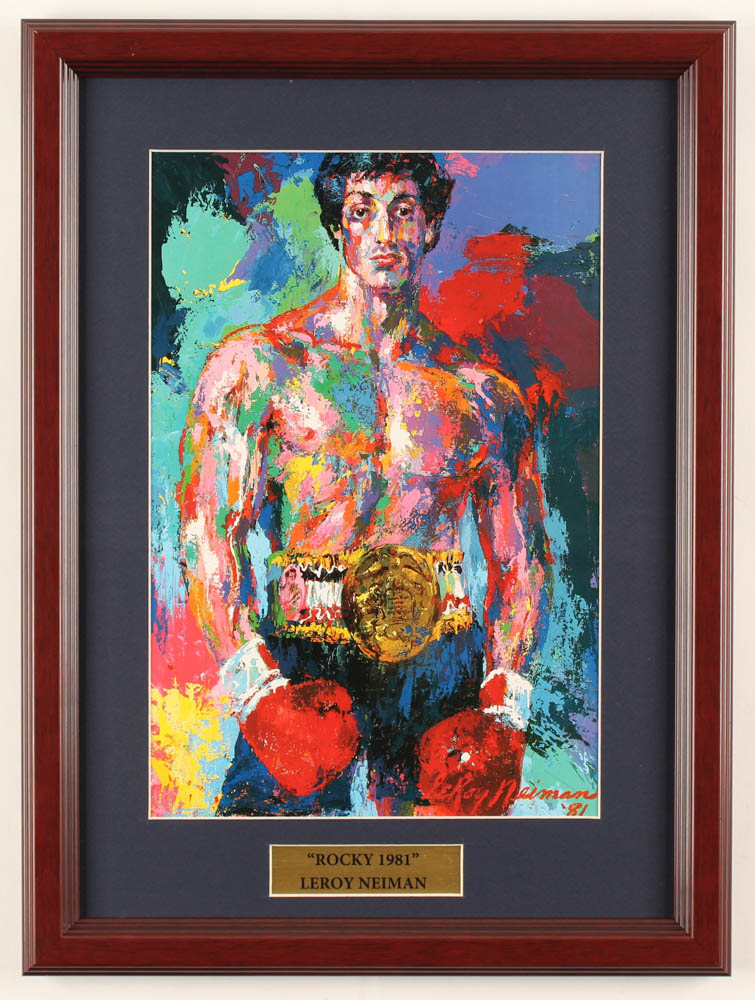 LeRoy Neiman "Rocky" 13x17.5 Custom Framed Print Display at PristineAuction.com LeRoy Neiman "Rocky" 13x17.5 Custom Framed Print Display at PristineAuction.com