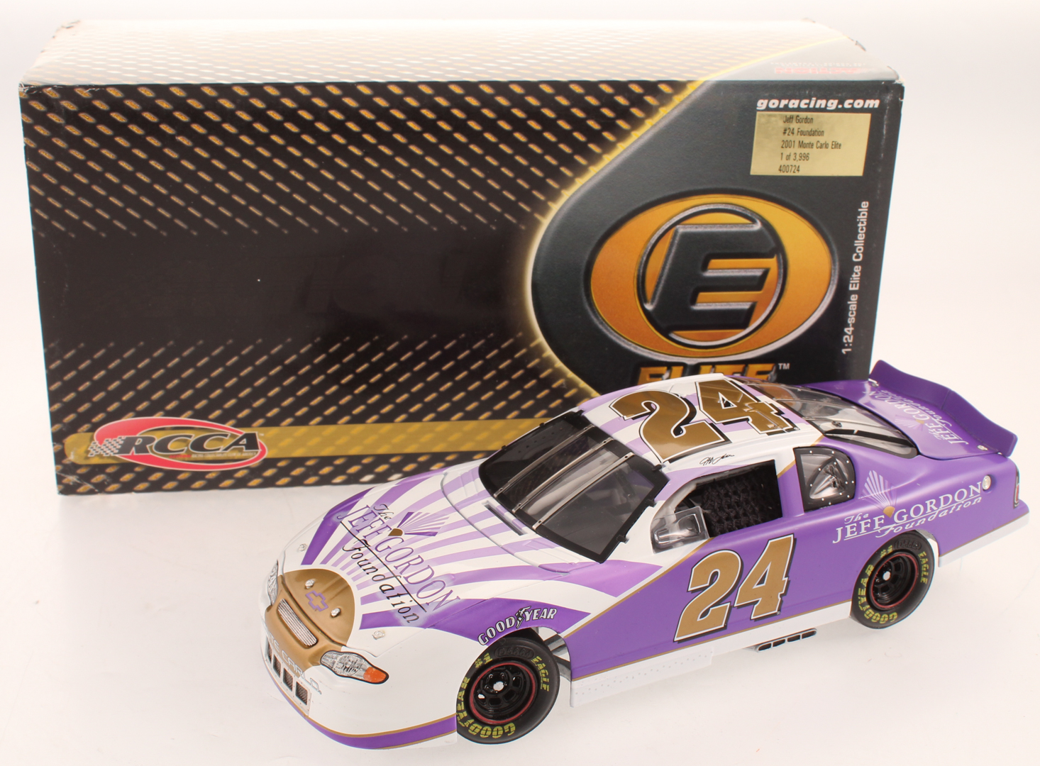 Jeff Gordon LE NASCAR #24 Foundation 2001 Monte Carlo -1:24 Scale Die Cast Car at PristineAuction.com Jeff Gordon LE NASCAR #24 Foundation 2001 Monte Carlo -1:24 Scale Die Cast Car at PristineAuction.com