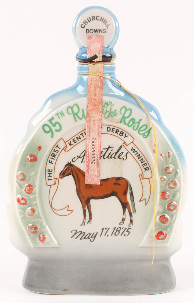Vintage 1969 95th Kentucky Derby at Churchill Downs Jim Beam Decanter