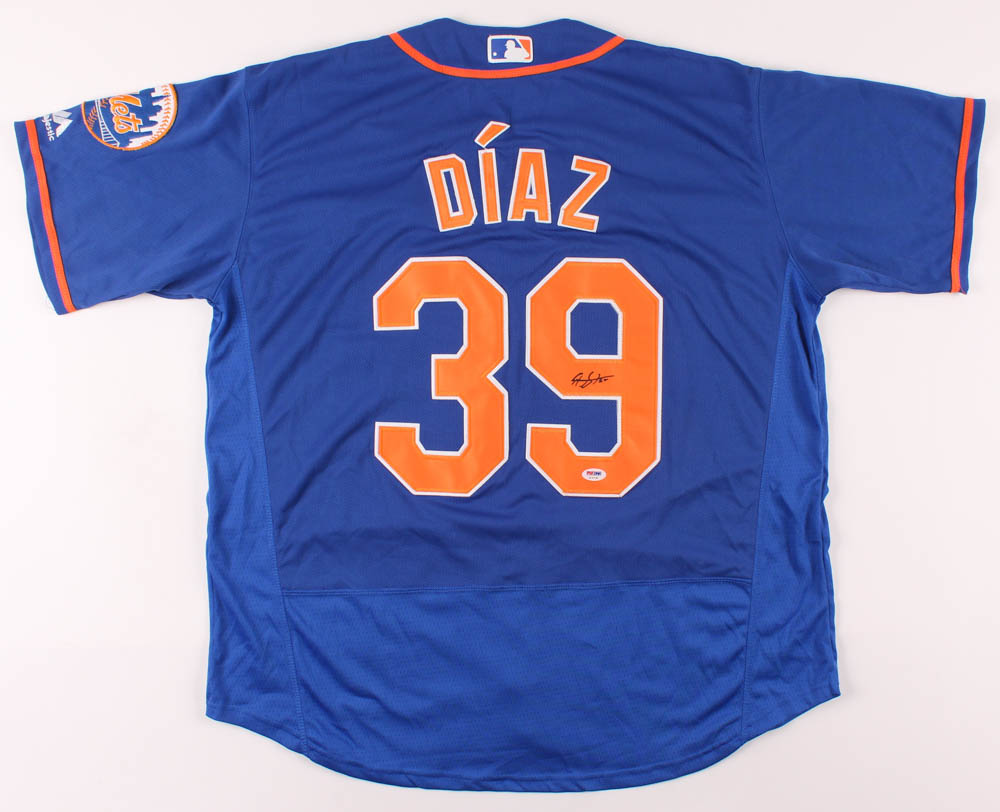 Edwin Diaz Signed Mets Jersey (PSA COA) at PristineAuction.com Edwin Diaz Signed Mets Jersey (PSA COA) at PristineAuction.com