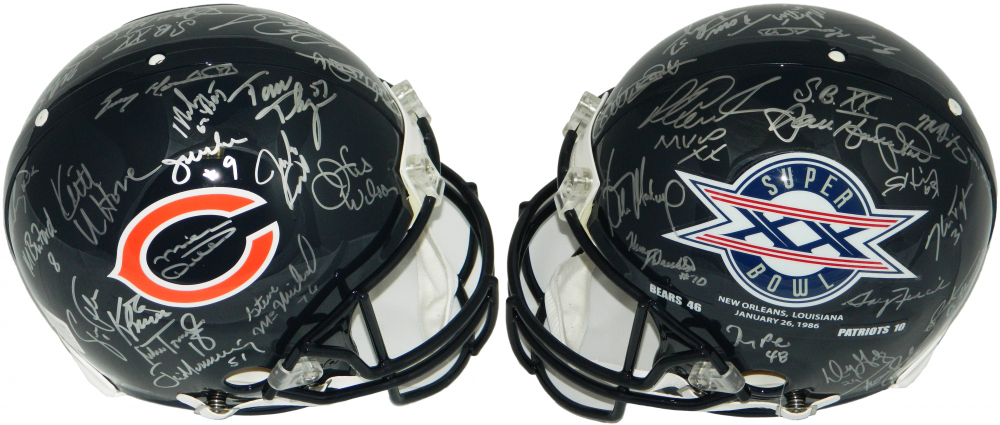 1985 Bears Super Bowl XX Logo Full-Size Authentic On-Field Helmet Team