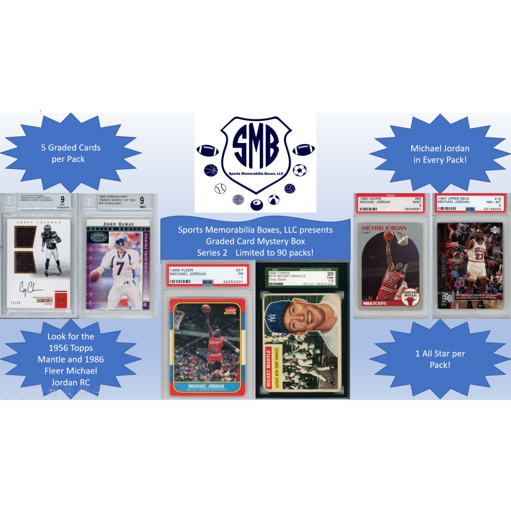 Sports Memorabilia Boxes, LLC Presents 5 Graded Card Mystery Box