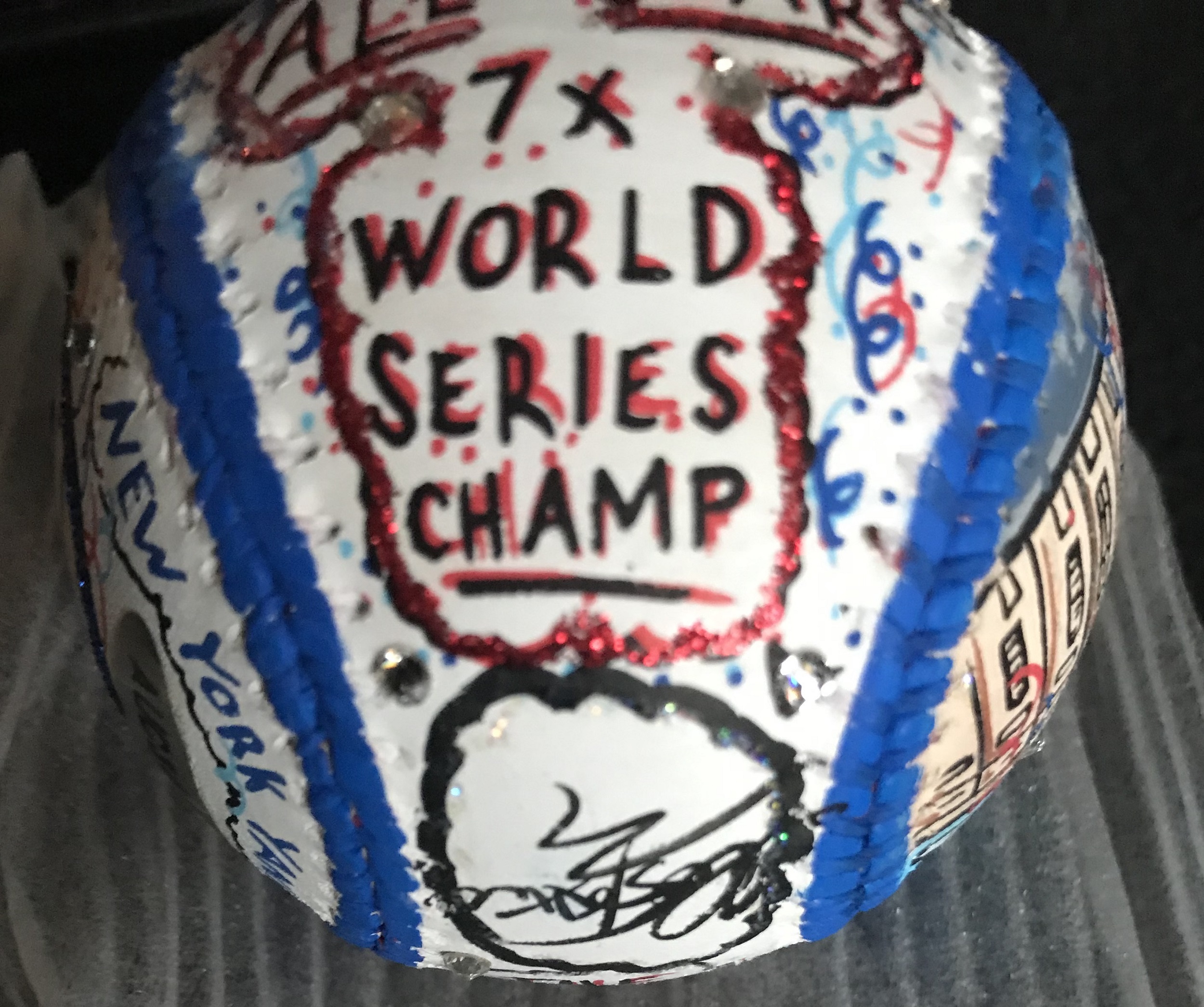 Mickey Mantle & Charles Fazzino Signed Yankees Hand-Painted Baseball with High Quality Display Case (UDA COA & Fazzino COA) at PristineAuction.com Mickey Mantle & Charles Fazzino Signed Yankees Hand-Painted Baseball with High Quality Display Case (UDA COA & Fazzino COA) at PristineAuction.com