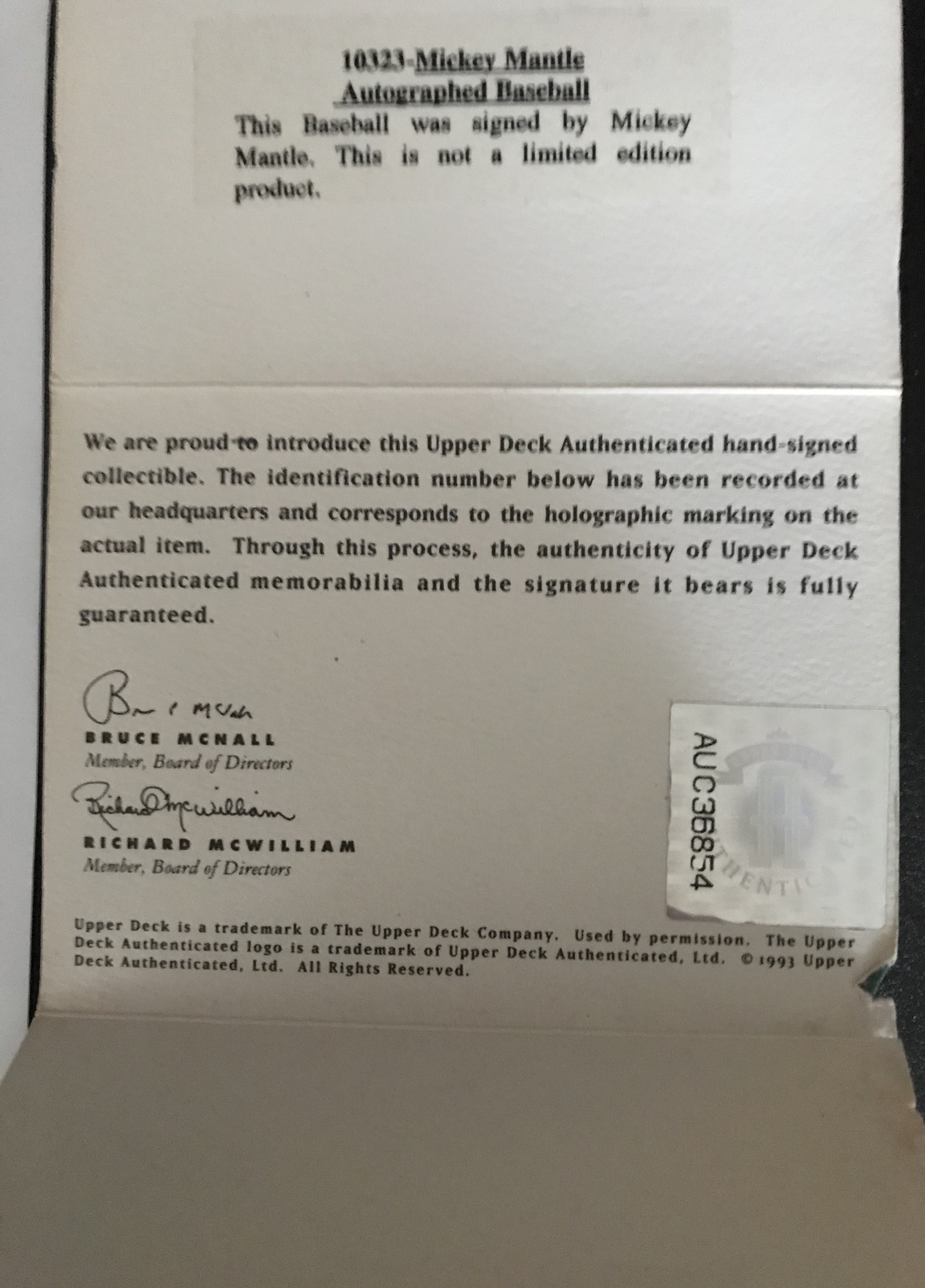 Mickey Mantle & Charles Fazzino Signed Yankees Hand-Painted Baseball with High Quality Display Case (UDA COA & Fazzino COA) at PristineAuction.com Mickey Mantle & Charles Fazzino Signed Yankees Hand-Painted Baseball with High Quality Display Case (UDA COA & Fazzino COA) at PristineAuction.com