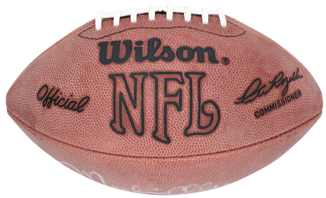 Rams "Fearsome Foursome" Official NFL Game Ball Team-Signed by (4) with Rosey Grier, Lamar Lundy, Merlin Olsen & Deacon Jones Inscribed "HOF 82" & "HOF 80" (Beckett LOA) at PristineAuction.com Rams "Fearsome Foursome" Official NFL Game Ball Team-Signed by (4) with Rosey Grier, Lamar Lundy, Merlin Olsen & Deacon Jones Inscribed "HOF 82" & "HOF 80" (Beckett LOA) at PristineAuction.com