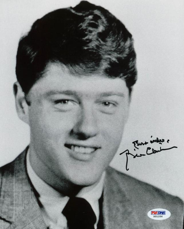 Bill Clinton Signed 8x10 Photo Inscribed "Best Wishes" (PSA LOA) at PristineAuction.com Bill Clinton Signed 8x10 Photo Inscribed "Best Wishes" (PSA LOA) at PristineAuction.com