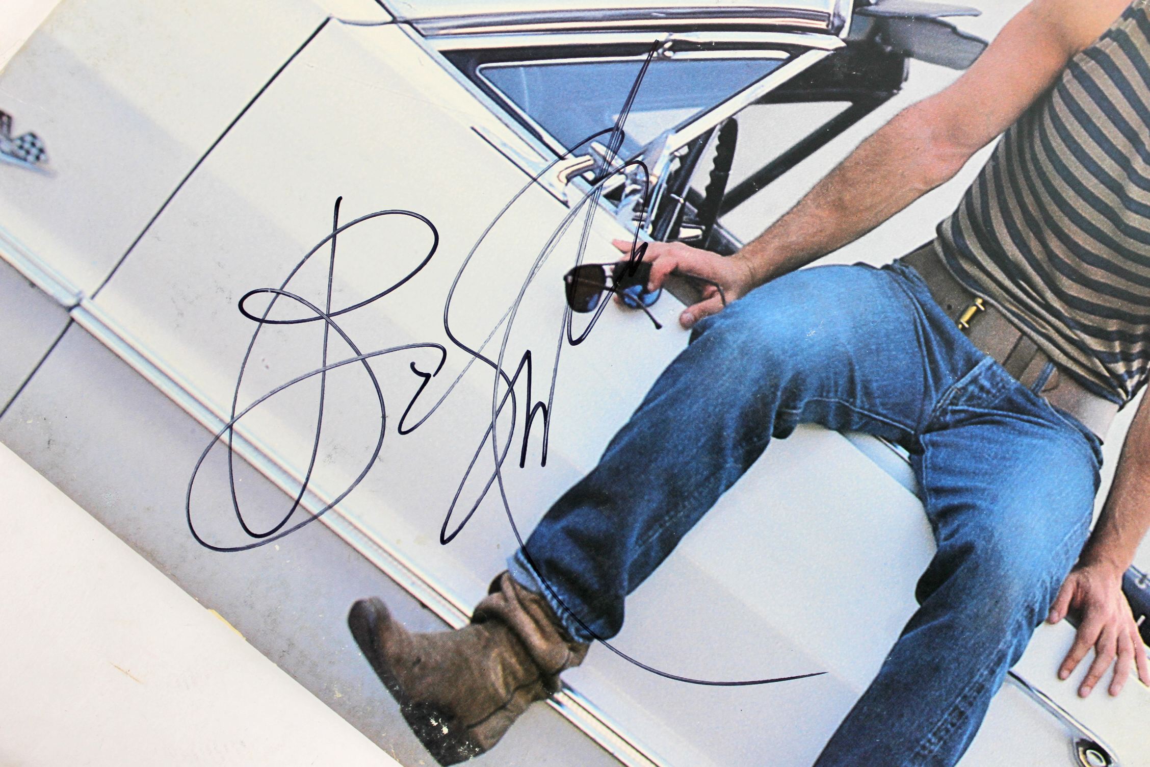 Bruce Springsteen Signed "Cover Me" Vinyl Record Album Cover (Beckett LOA) at PristineAuction.com Bruce Springsteen Signed "Cover Me" Vinyl Record Album Cover (Beckett LOA) at PristineAuction.com