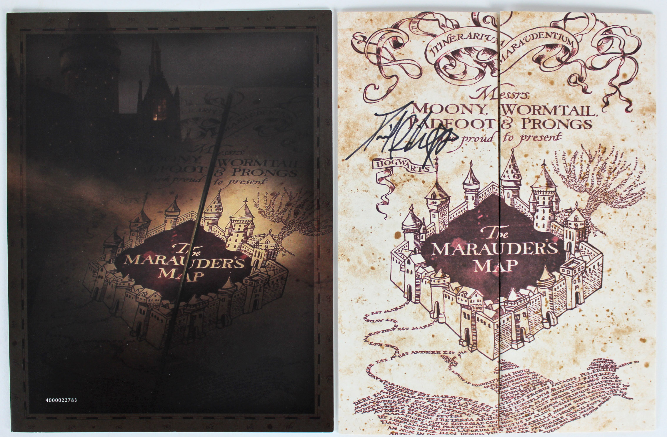 Daniel Radcliffe Signed "Harry Potter" Marauder's Map (Beckett COA) at PristineAuction.com Daniel Radcliffe Signed "Harry Potter" Marauder's Map (Beckett COA) at PristineAuction.com
