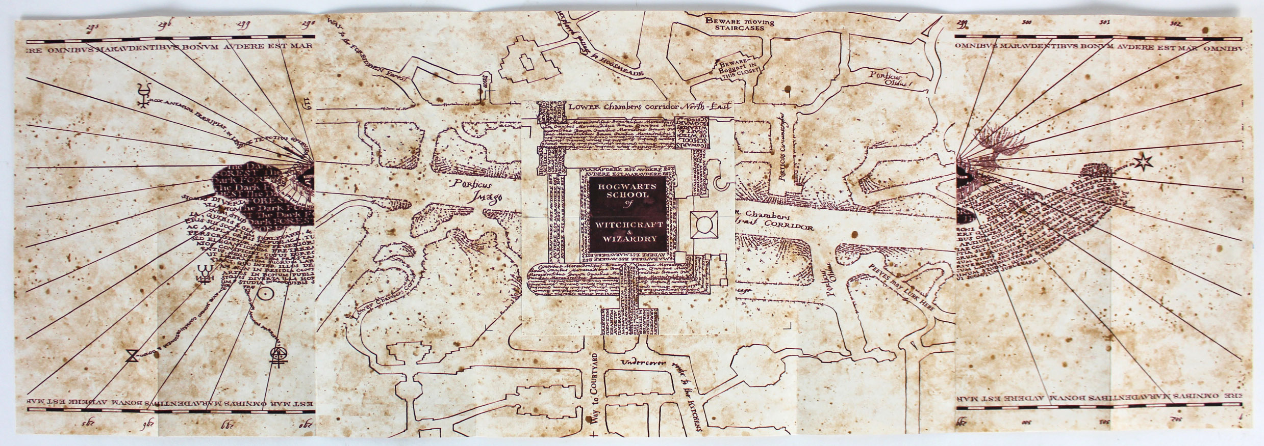 Daniel Radcliffe Signed "Harry Potter" Marauder's Map (Beckett COA) at PristineAuction.com Daniel Radcliffe Signed "Harry Potter" Marauder's Map (Beckett COA) at PristineAuction.com