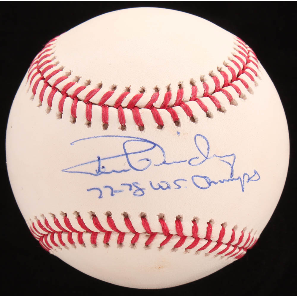 Ron Guidry Signed OML Baseball Inscribed "7778 WS Champs" (JSA COA