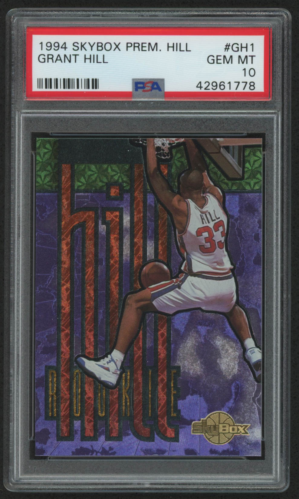 Grant Hill 1994-95 SkyBox Premium #GH1 (PSA 10) at PristineAuction.com Grant Hill 1994-95 SkyBox Premium #GH1 (PSA 10) at PristineAuction.com