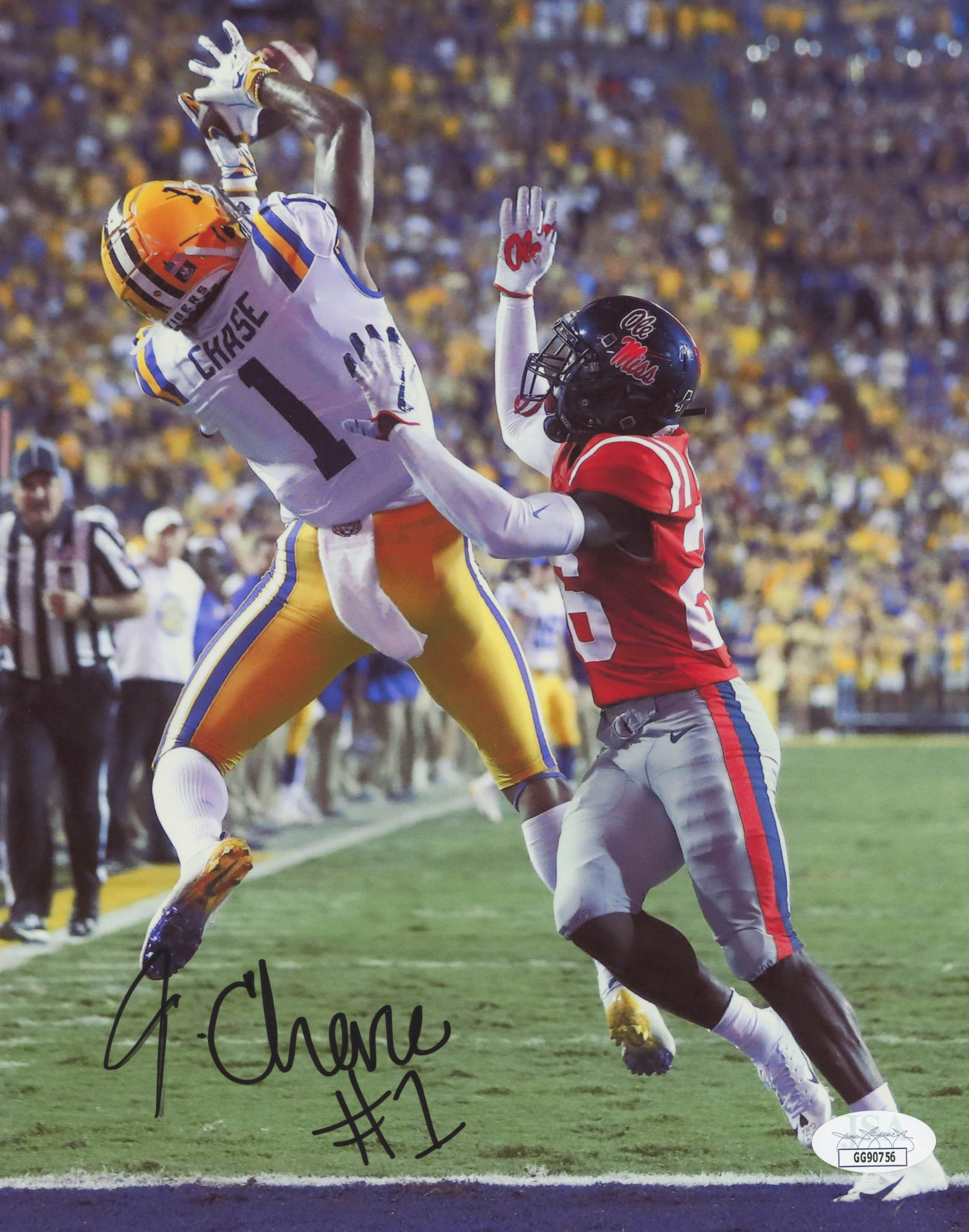 Ja'Marr Chase Signed LSU Tigers 8x10 Photo (JSA COA) at PristineAuction.com Ja'Marr Chase Signed LSU Tigers 8x10 Photo (JSA COA) at PristineAuction.com
