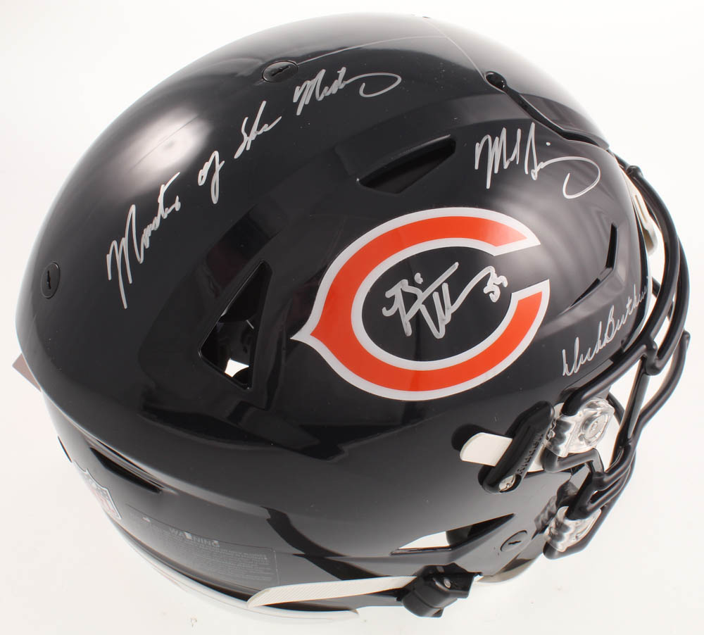 Brian Urlacher, Dick Butkus & Mike Singletary Signed Bears Full-Size Authentic On-Field SpeedFlex Helmet Inscribed "Monsters of the Midway" (Schwartz COA) at PristineAuction.com Brian Urlacher, Dick Butkus & Mike Singletary Signed Bears Full-Size Authentic On-Field SpeedFlex Helmet Inscribed "Monsters of the Midway" (Schwartz COA) at PristineAuction.com