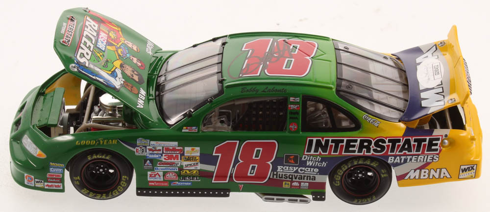 Bobby Labonte Signed LE #18 Interstate Batteries / Nascar Racers 1999 Pontiac 1:24 Scale Die Cast Car (JSA COA) at PristineAuction.com Bobby Labonte Signed LE #18 Interstate Batteries / Nascar Racers 1999 Pontiac 1:24 Scale Die Cast Car (JSA COA) at PristineAuction.com