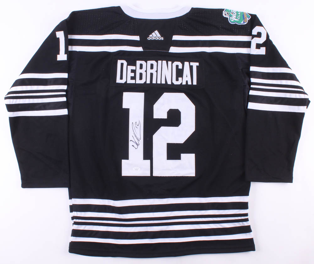 Alex DeBrincat Signed 2019 Blackhawks Winter Classic Jersey (JSA COA) at PristineAuction.com Alex DeBrincat Signed 2019 Blackhawks Winter Classic Jersey (JSA COA) at PristineAuction.com
