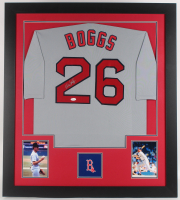 Mark Grace Chicago Cubs Autograph Signed Custom Framed Jersey 4 Pic Suede Matted JSA Witnessed Certified
