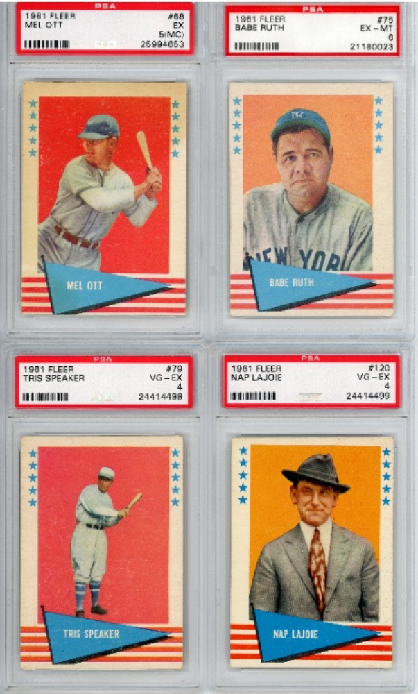 Sports Memorabilia Boxes 1961 Fleer Baseball Graded Card Mystery Box